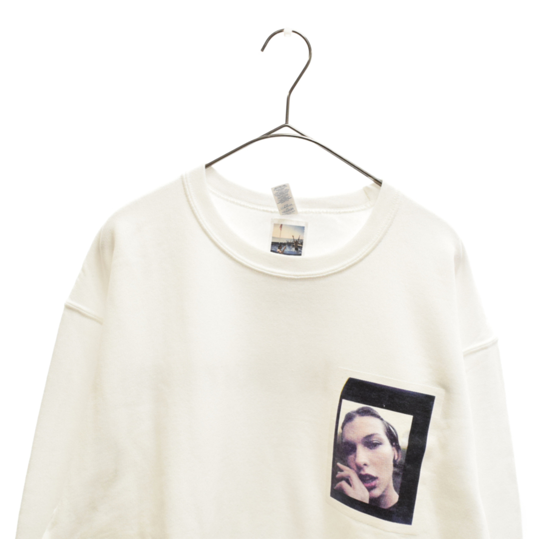 WACKO MARIA(ワコマリア)のWACKO MARIA ワコマリア 23AW DAVIDE SORRENTI / CREW NECK SWEAT SHIRT ( TYPE-2 ) ダヴィデソレンティ スウェットトレーナー ホワイト DAVIDESORRENTI-WM-SS07 メンズのトップス(スウェット)の商品写真