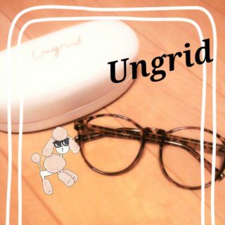 アングリッド(Ungrid)のUngrid  ブラウン 伊達メガネ(サングラス/メガネ)