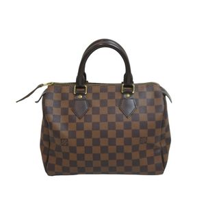 ルイヴィトン(LOUIS VUITTON)の極美品 LOUIS VUITTON ルイ・ヴィトン ハンドバッグ スピーディ25 N41532 ダミエキャンバス ゴールド金具 中古 53628(ハンドバッグ)