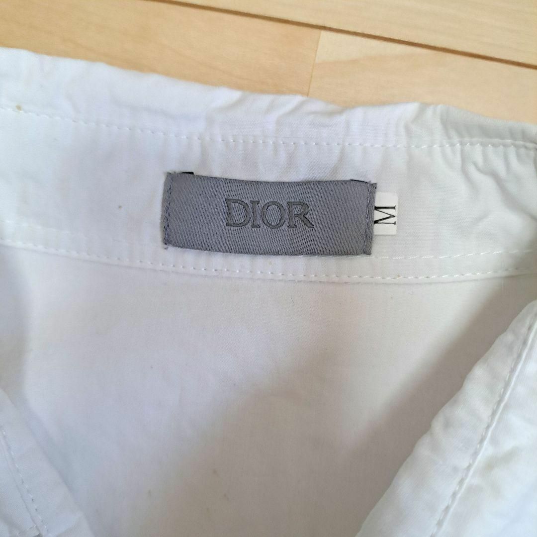Christian Dior(クリスチャンディオール)のクリスチャンディオール メンズ シャツ ホワイト サイズM 古着 匿名配送 メンズのトップス(シャツ)の商品写真
