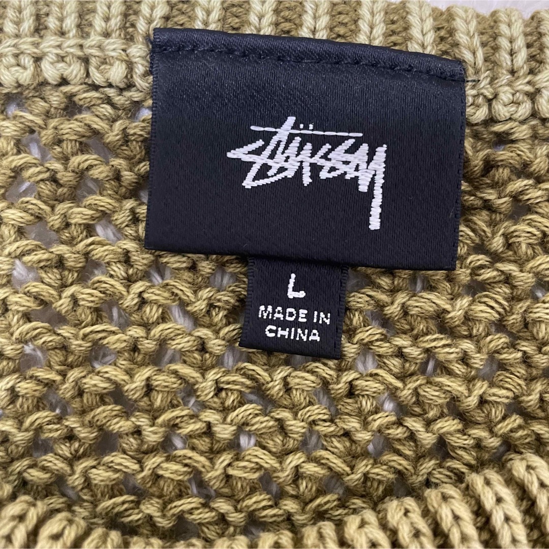 STUSSY(ステューシー)のSTUSSY O'Dyed Mesh Tank "khaki" メンズのトップス(タンクトップ)の商品写真