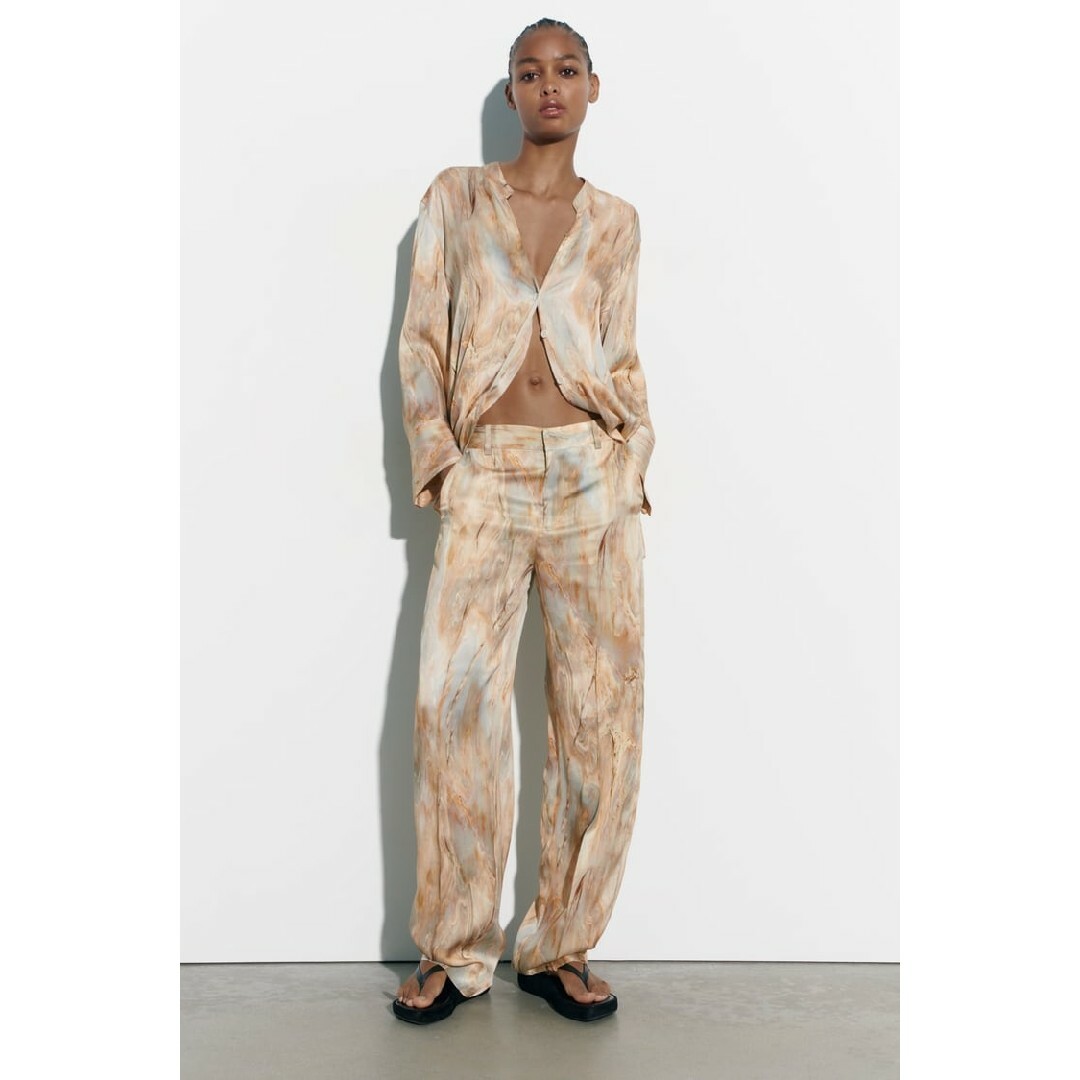 ZARA - ZARA タイダイ STRAIGHT LEG パンツ Sサイズの通販 by ZARA - ZARA タイダイ STRAIGHT LEG パンツ Sサイズの通販 by