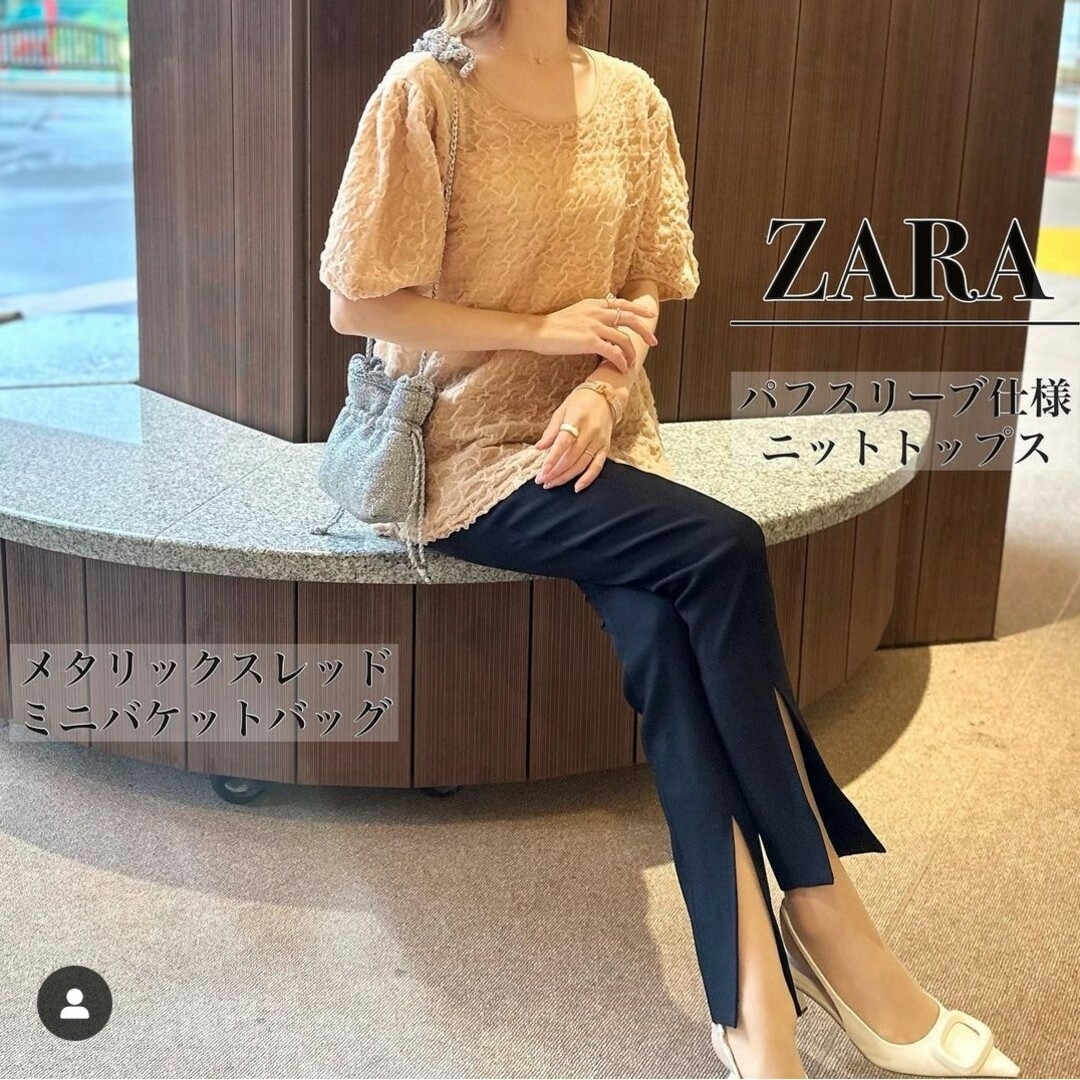 新品　ZARA フェイクレザー　パフスリーブシャツ　アウタージャケットブラックM