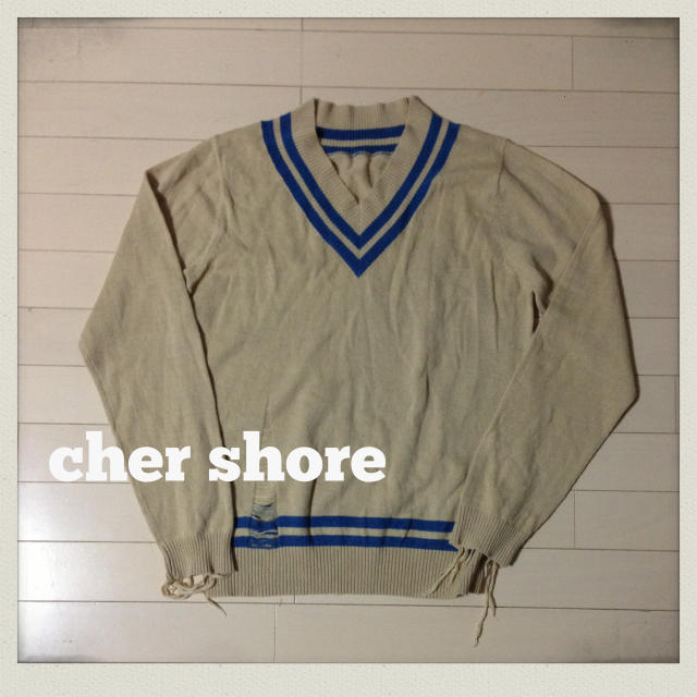Cher(シェル)のcher shore ダメージニット レディースのトップス(ニット/セーター)の商品写真