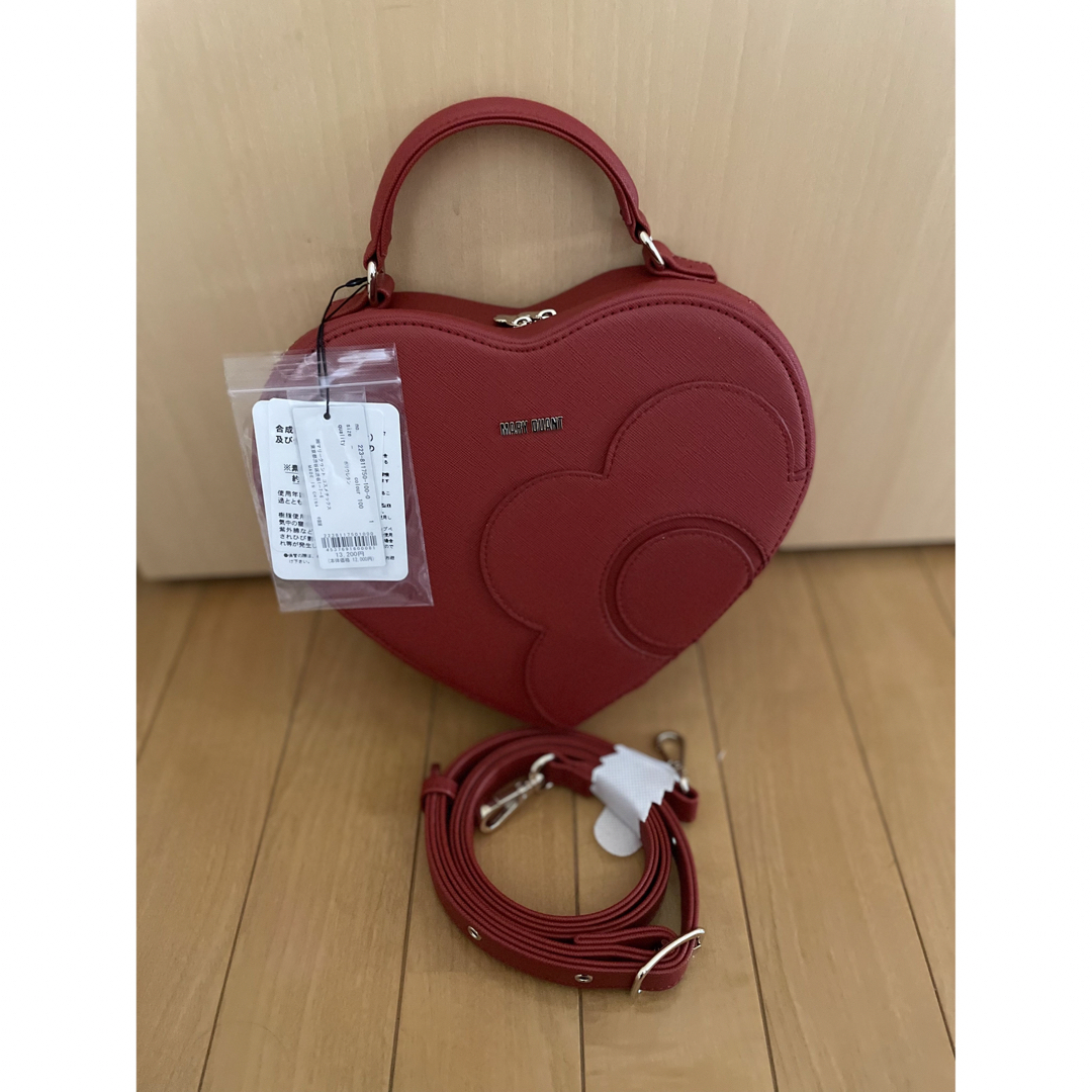 MARY QUANT - マリークワントハートダイカットバッグ 新品 レッドの