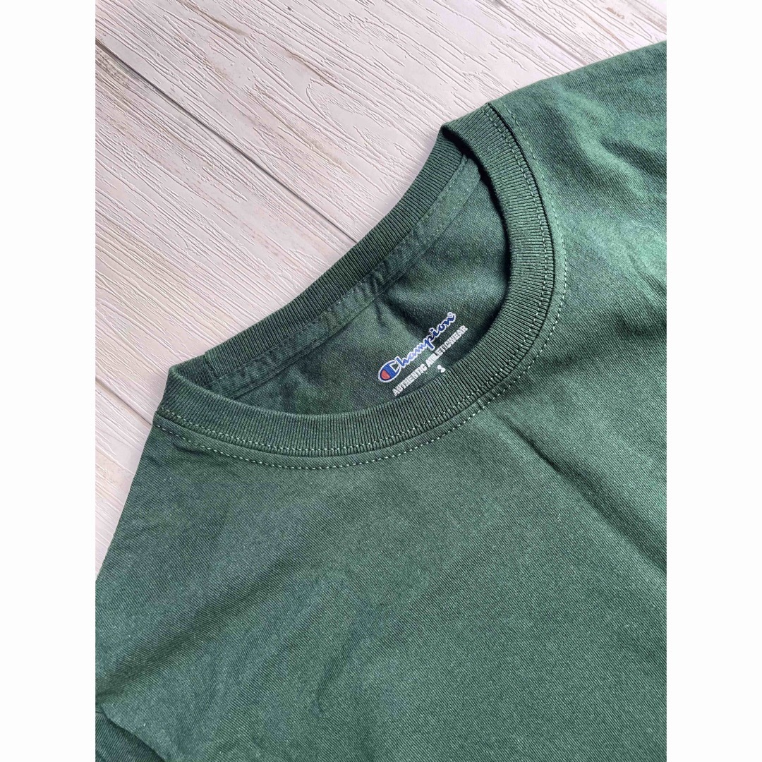 Champion(チャンピオン)の水通しのみ★チャンピオン★グリーンのTシャツ レディースのトップス(Tシャツ(半袖/袖なし))の商品写真