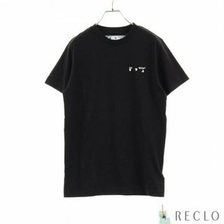 オフホワイト(OFF-WHITE)の Tシャツ クルーネック ロゴ刺 ブラック(Tシャツ/カットソー(半袖/袖なし))