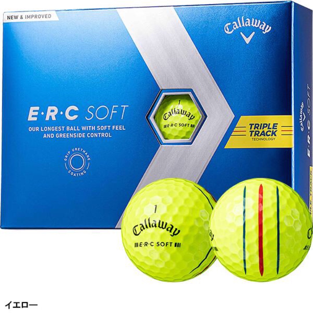 キャロウェイ ERC SOFT2023モデル ゴルフボール1ダース(12個入)