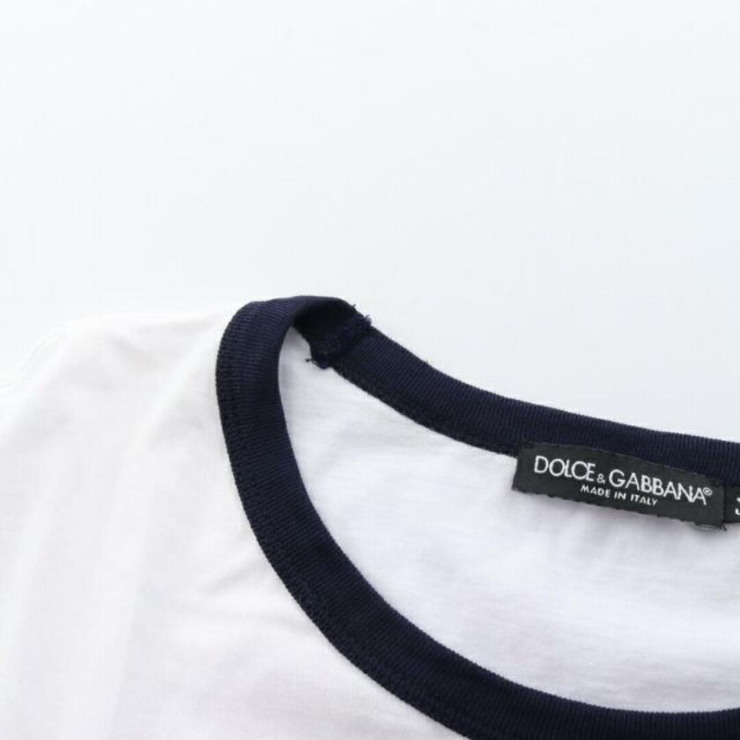 DOLCE&GABBANA - Tシャツ フロントロゴ ホワイト ネイビーの通販 by