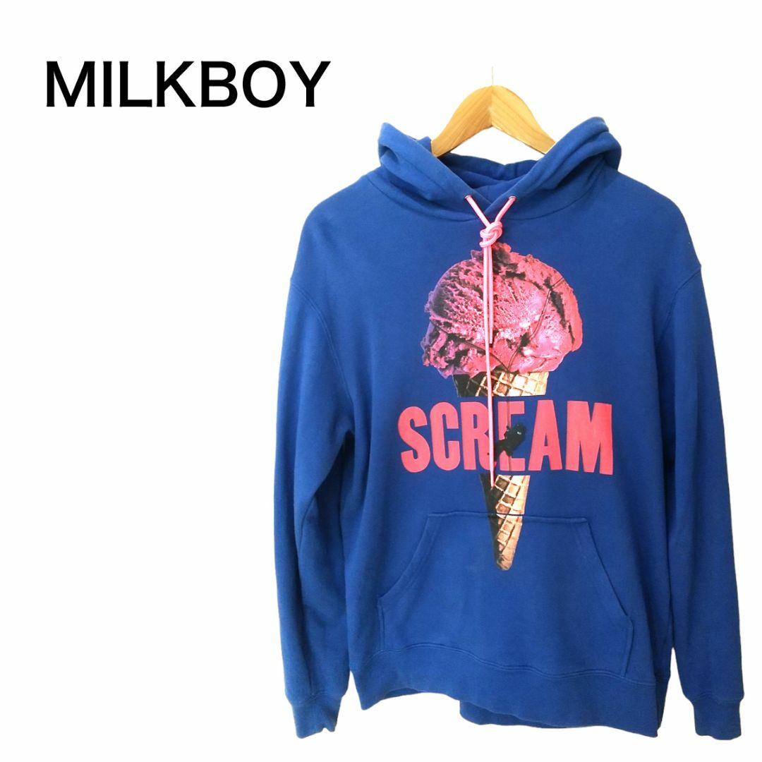 MILKBOY スウェットパーカー　サイズL アイスクリーム柄