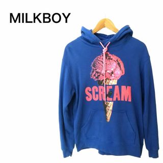 満点の MILKBOY 美品 ロゴ入りパーカー パーカー - fmcicesports.com