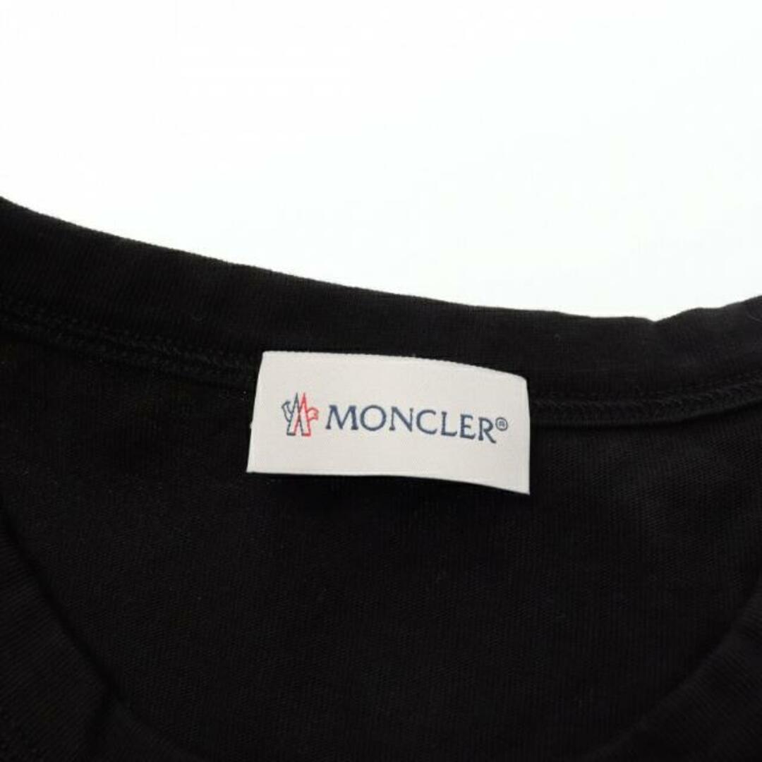 MONCLER(モンクレール)の Tシャツ 長袖 ロゴプリント ブラック メンズのトップス(Tシャツ/カットソー(七分/長袖))の商品写真