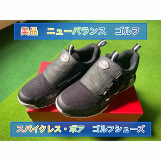 ニューバランスゴルフ(new balance golf)の【美品ニューバランスゴルフ 】スパイクレス ボア MGB4700 ゴルフシューズ(シューズ)