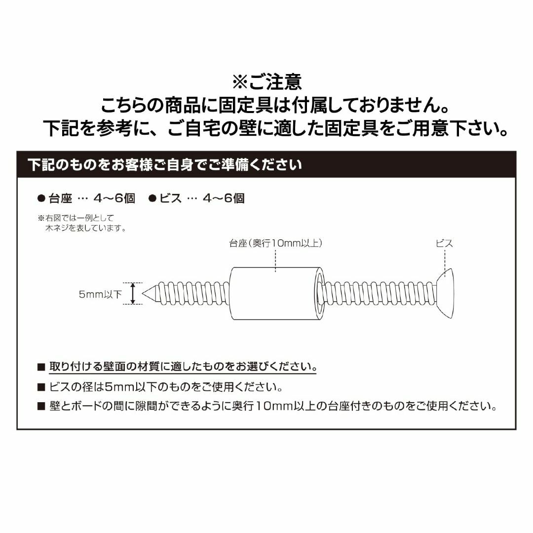 【色: ホワイト】[ドリームウェア] 有孔ボード スチール製(マグネット対応) 1