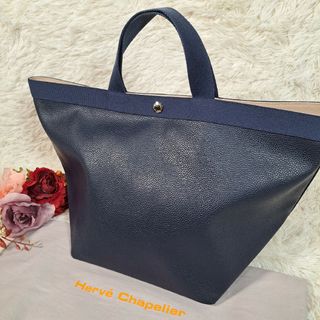 エルベシャプリエ(Herve Chapelier)の【美品】Herve Chapelier トートバッグ 725GP ネイビー(トートバッグ)