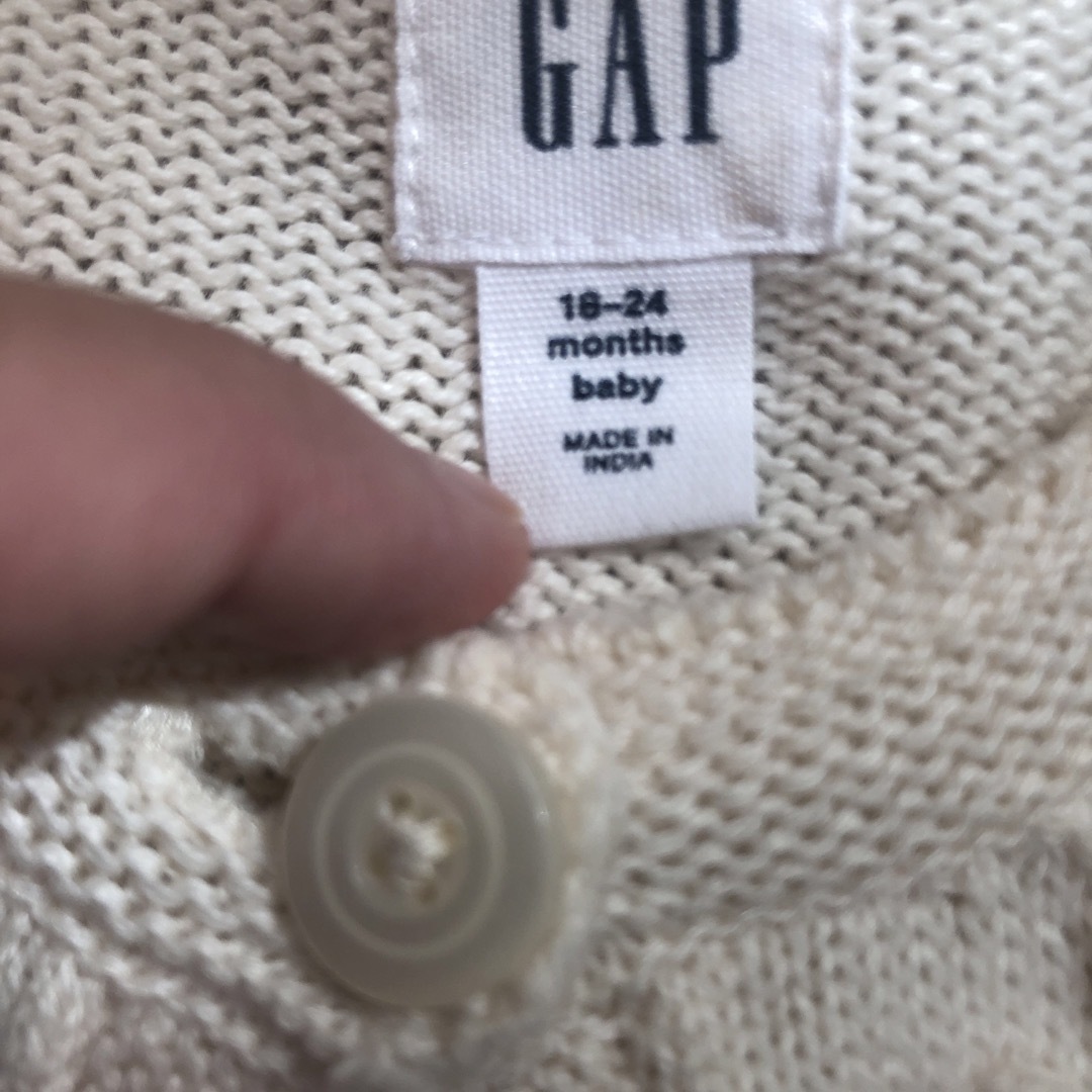 GAP カーディガン キッズ/ベビー/マタニティのベビー服(~85cm)(カーディガン/ボレロ)の商品写真