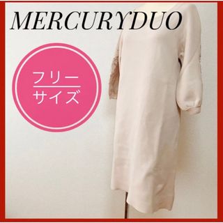 マーキュリーデュオ(MERCURYDUO)のMERCURY DUO マーキュリーデュオ 刺繍ワンピース フリーサイズ(ひざ丈ワンピース)