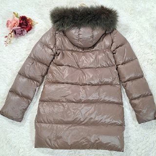 美品】DUVETICA ダウンコートファー ブラウン 正規品の通販 by niko's