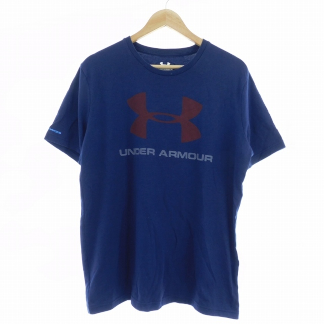 UNDER ARMOUR(アンダーアーマー)のアンダーアーマー ロゴTシャツ カットソー 半袖 クルーネック 紺 トップス メンズのトップス(Tシャツ/カットソー(半袖/袖なし))の商品写真