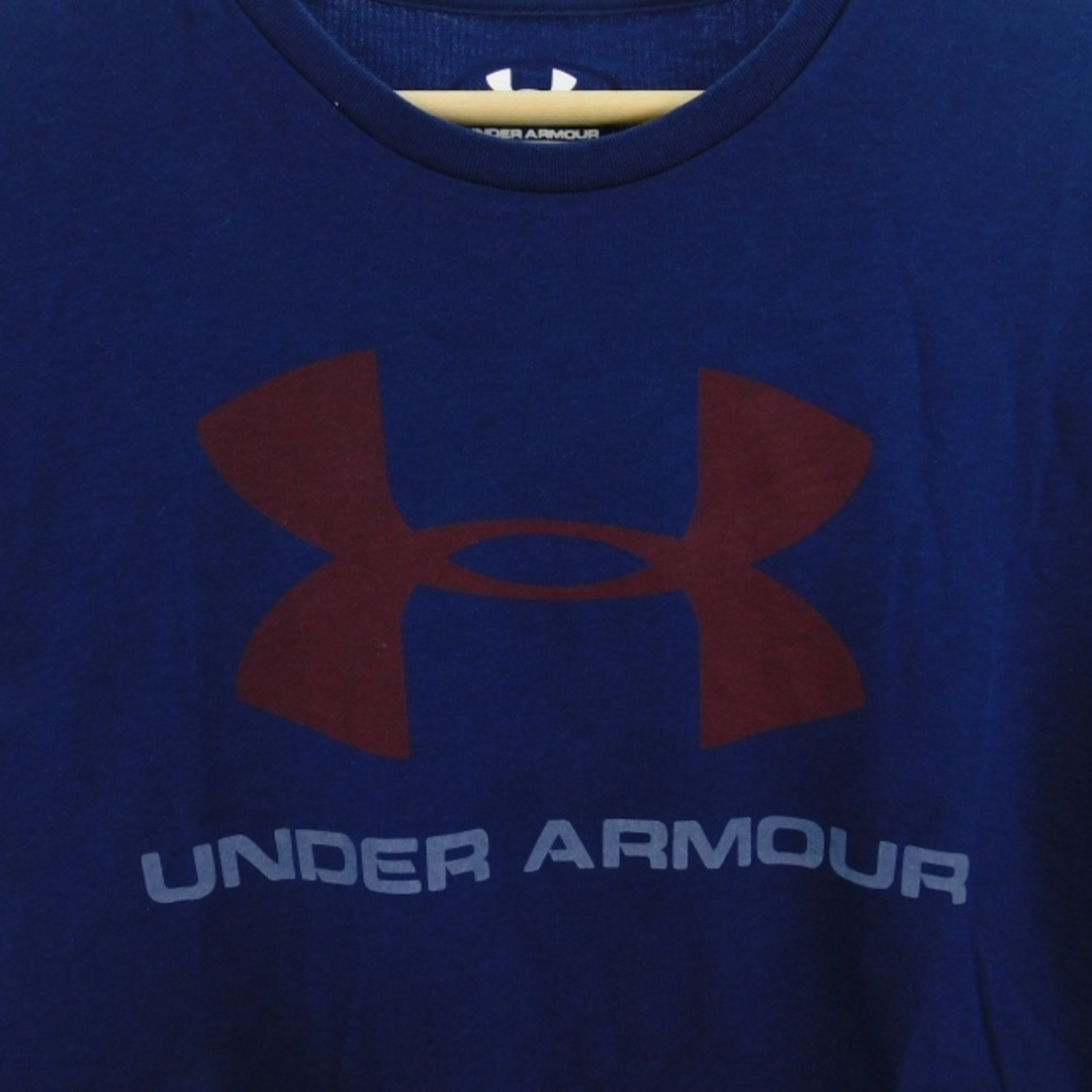 UNDER ARMOUR(アンダーアーマー)のアンダーアーマー ロゴTシャツ カットソー 半袖 クルーネック 紺 トップス メンズのトップス(Tシャツ/カットソー(半袖/袖なし))の商品写真