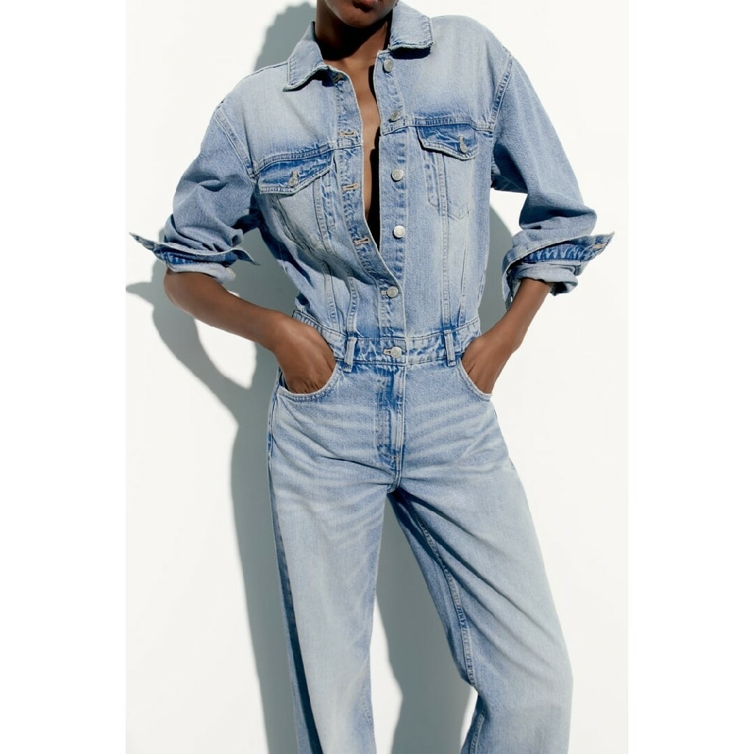 ZARA デニム TRF オーバーサイズ ジャンプスーツ Sサイズ ブルー | フリマアプリ ラクマ ZARA デニム TRF オーバーサイズ ジャンプスーツ Sサイズ ブルー | フリマアプリ ラクマ