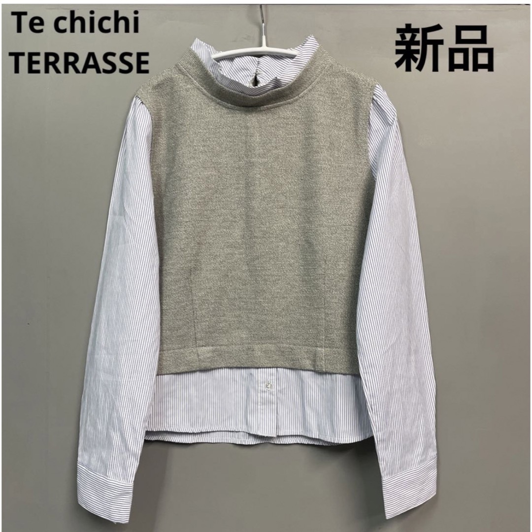 Te chichi TERRASSE ニットベスト トップス ブラウン - ベスト