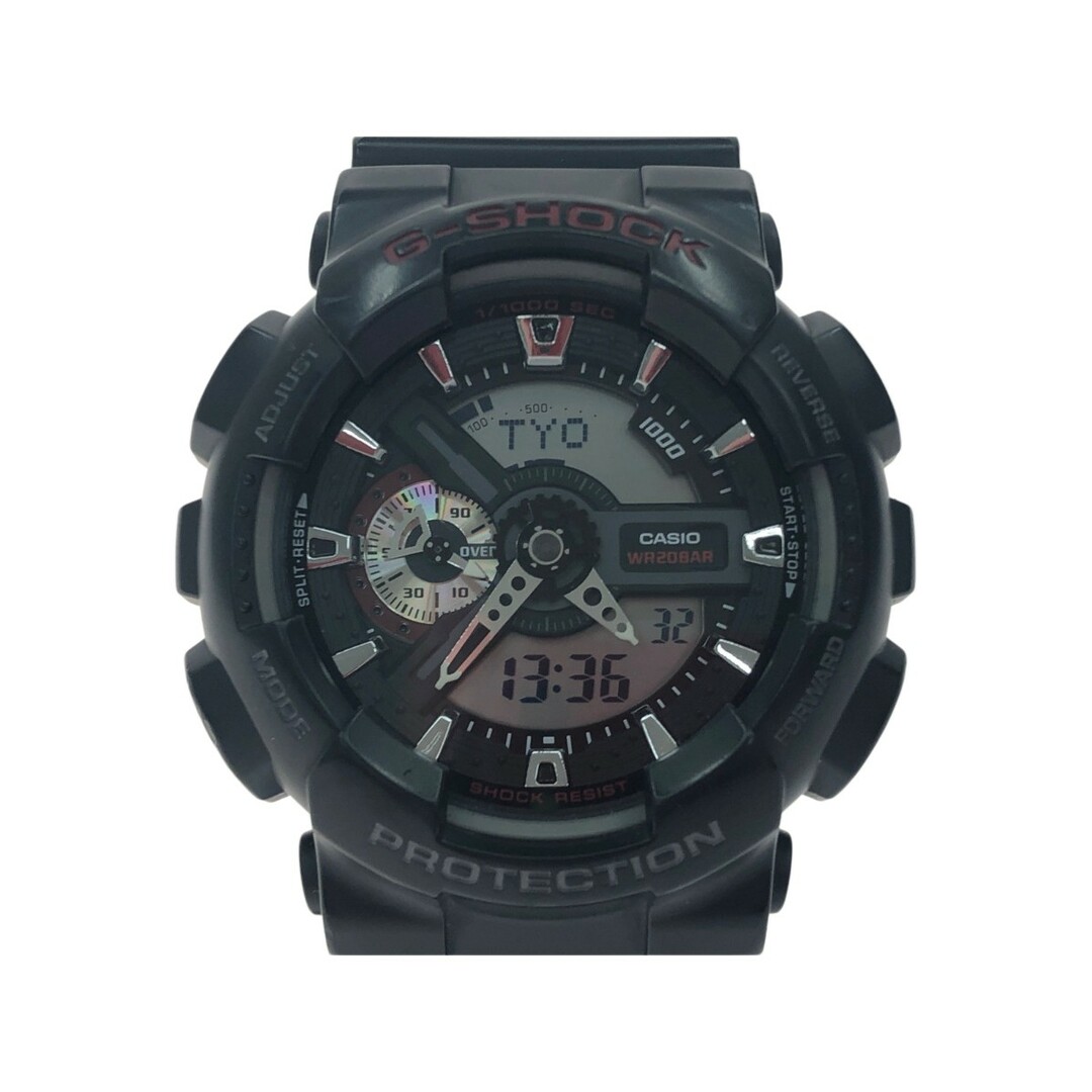 ▼▼CASIO カシオ メンズ腕時計 G-SHOCK デジアナウオッチ クオーツ  GA-110 ブラック