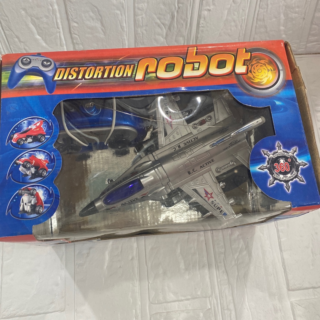 新品未使用 ディストーションロボット ラジコン ジェット機 レア エンタメ/ホビーのおもちゃ/ぬいぐるみ(トイラジコン)の商品写真