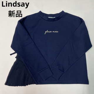 リンジィ(Lindsay)のLindsay トップス　Tシャツ　新品　ネイビー　アルジー　ジェニィ　150 (Tシャツ/カットソー)