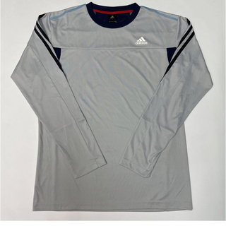 アディダス(adidas)のadidas トレーニングウェア ジャージ O Tシャツ　XL　長袖　　グレー(ウェア)