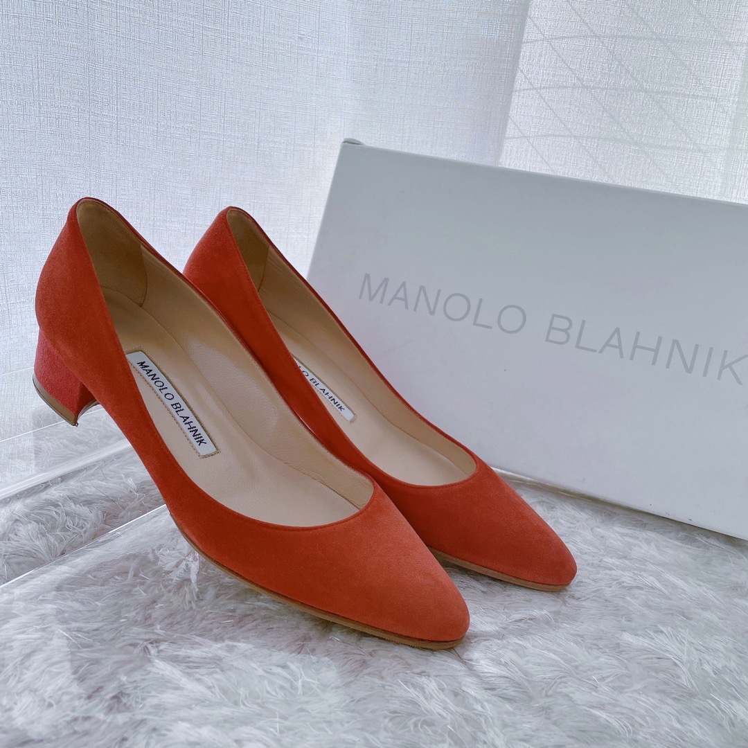 靴/シューズMANOLO  BLAHNIK マノロブラニク　リスト二ー　フラット　パンプス