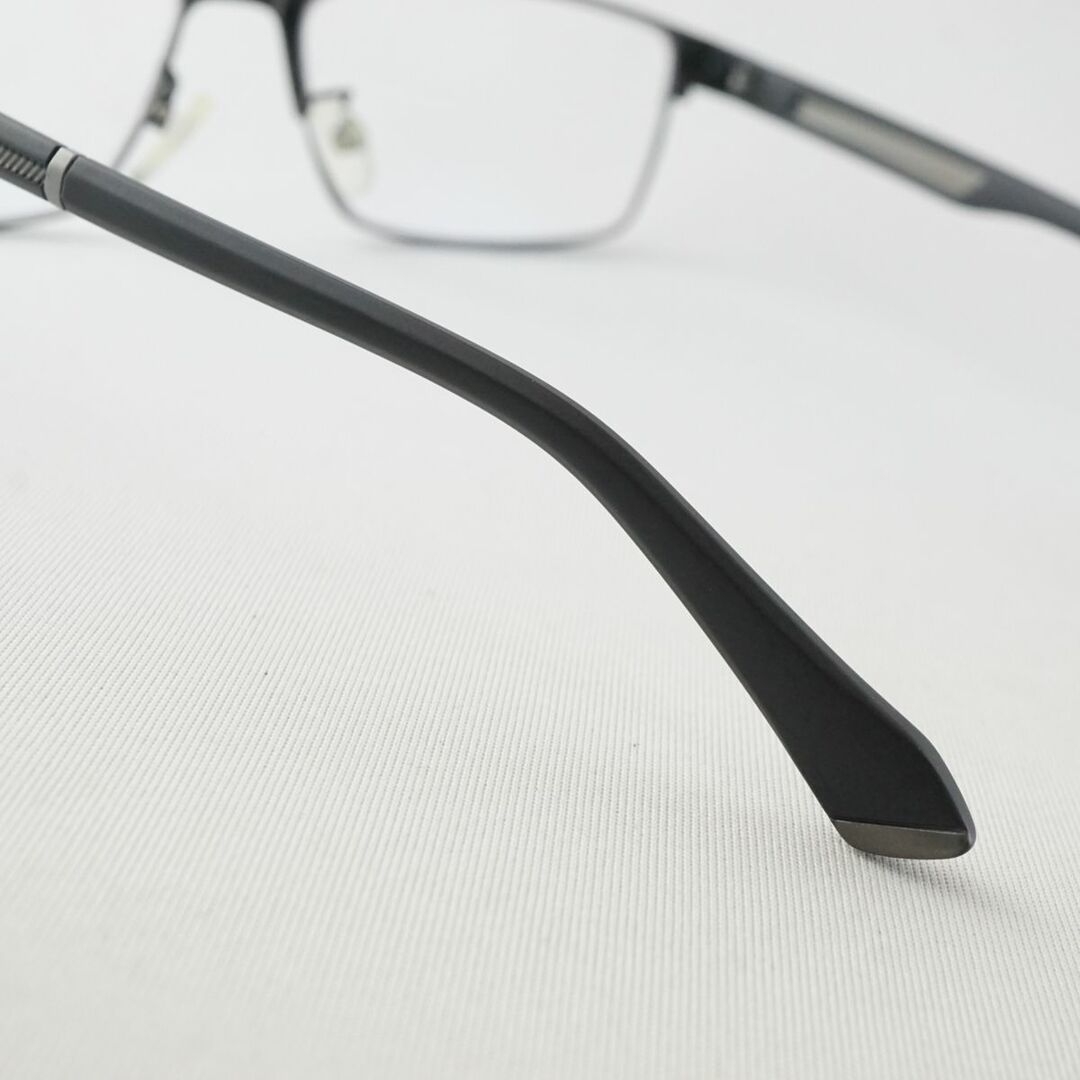 眼鏡 PORSCHE DESIGN ポルシェデザイン USED美品 P8317 C07 スクエア メンズ ブラック 日本製 KR X4868 5