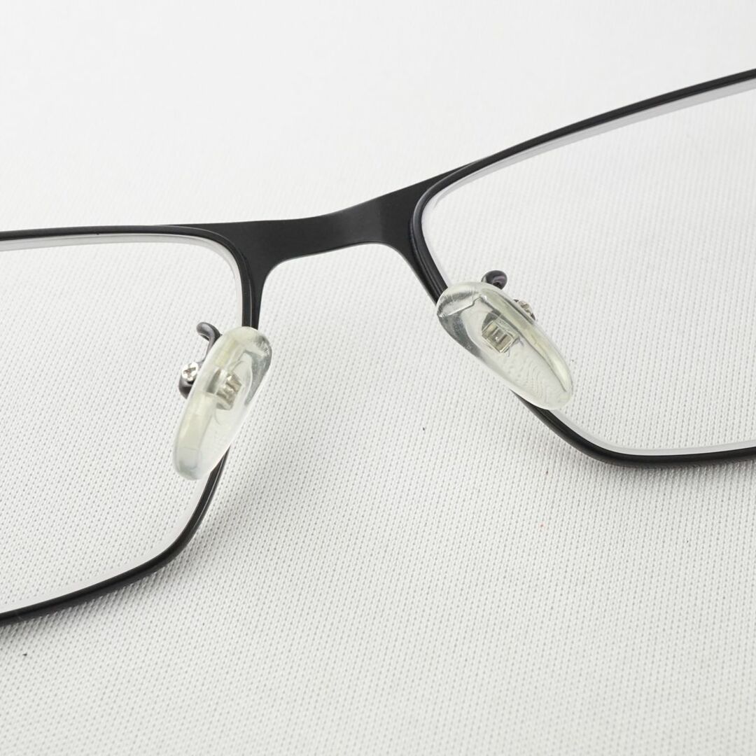 眼鏡 PORSCHE DESIGN ポルシェデザイン USED美品 P8317 C07 スクエア メンズ ブラック 日本製 KR X4868 6