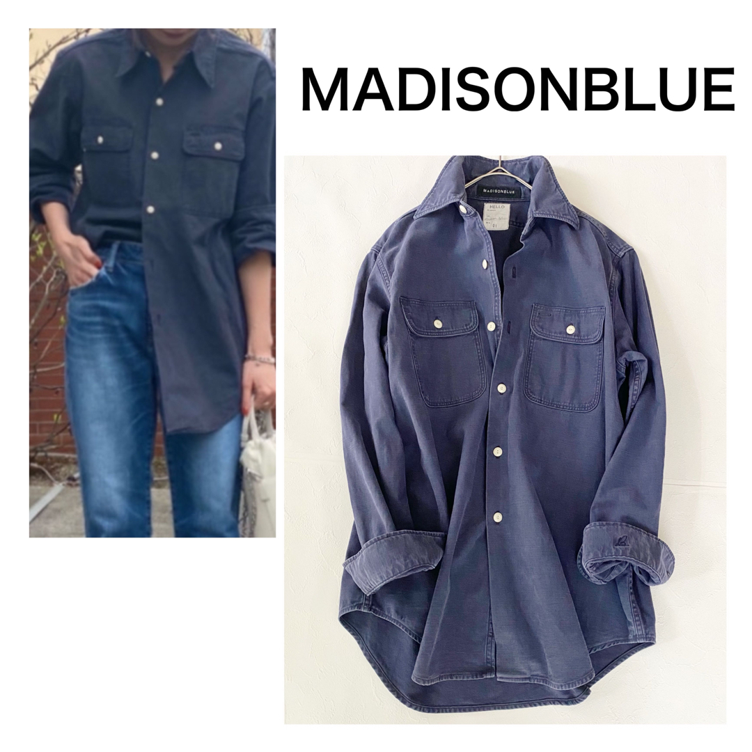 MADISONBLUE - 【美品】マディソンブルー HAMPTON バックサテンシャツ ...