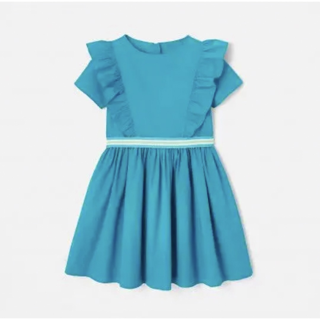 Jacadi(ジャカディ)の新品 JACADI  MARGUERITE BLEU TURQUOISE 05A キッズ/ベビー/マタニティのキッズ服女の子用(90cm~)(ワンピース)の商品写真