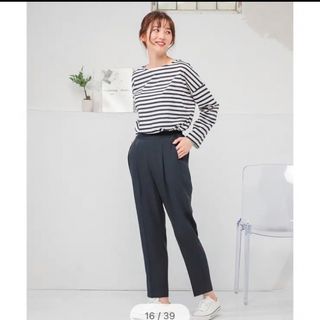 ハニーズ(HONEYS)の売約済み　美品ハニーズテーパードパンツMネイビー(カジュアルパンツ)