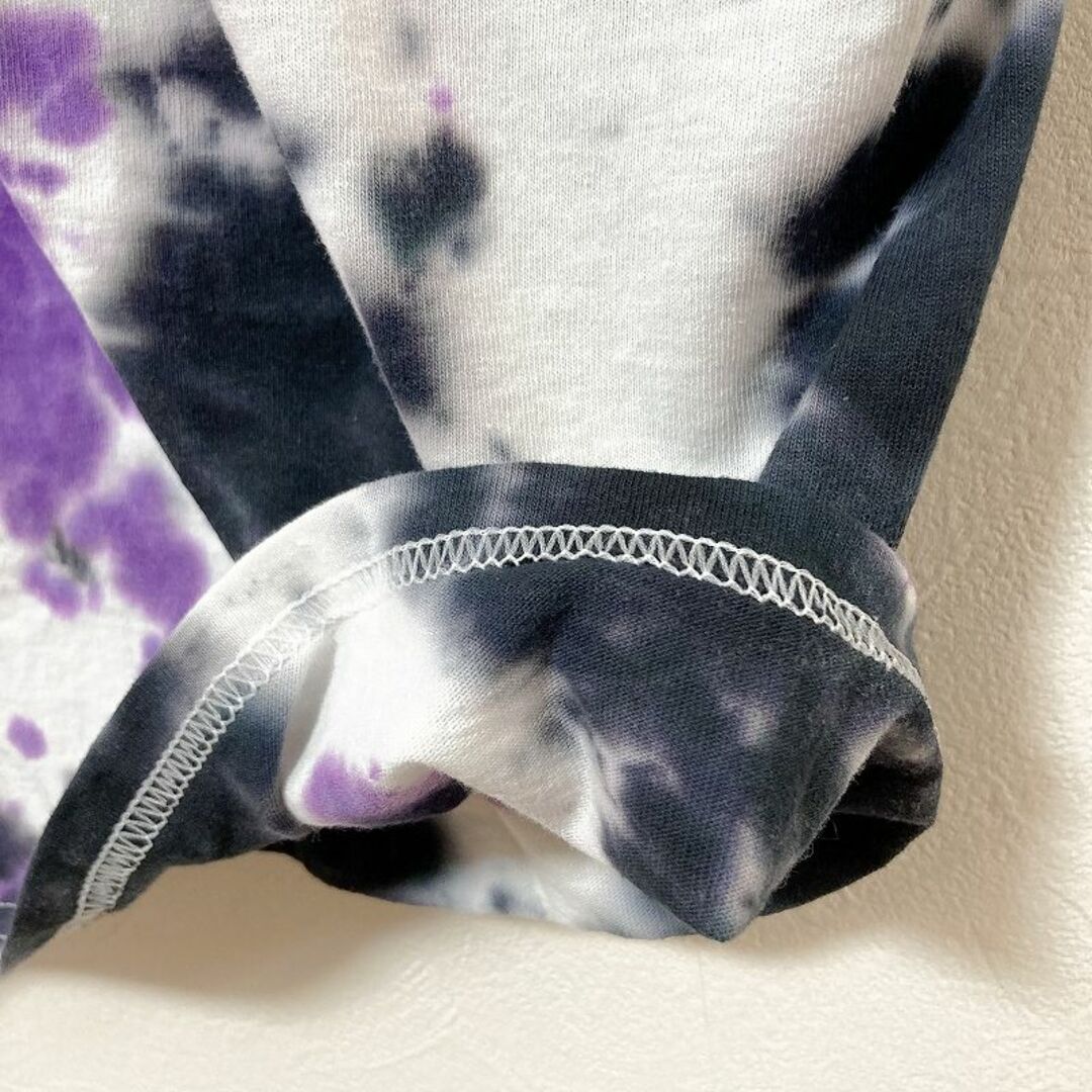 メンズ服新品タイダイ半袖Tシャツ3XL　白紫黒 ブランド　総柄　大きめ　ブランド