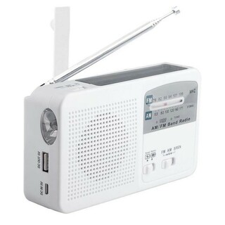 ポータブル ラジオ FM AM 500MaH 大容量 バッテリー 防災(ラジオ)
