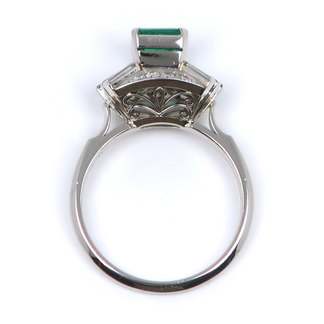 Pt900プラチナ×エメラルド×ダイヤモンド 10.5号 0.41 レディース リング・指輪 レディースのアクセサリー(リング(指輪))の商品写真
