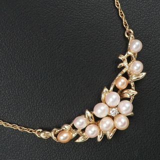 TASAKI アコヤパールネックレス　シルバーダイヤモンド