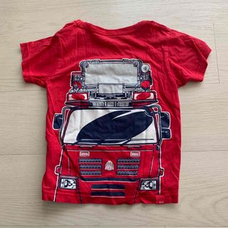 オジコ(OJICO)のTシャツ　半袖　オジコ　6A 110 消防車　赤　(Tシャツ/カットソー)