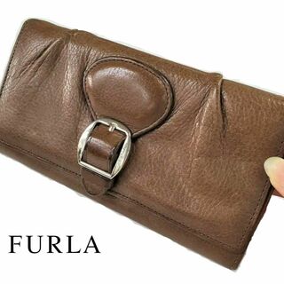 【FURLA】極美品 フルラ 長財布 キャメルブラウン
