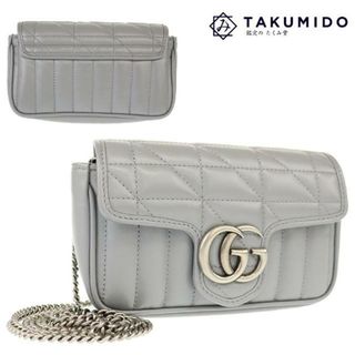 グッチ チェーンバッグ ショルダーバッグ(レディース)(グレー/灰色系