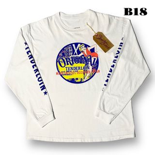 人気品！ TENDERLOIN 半袖 Tシャツ TEE VS ホワイト 白黄 MdouzoTシャツ