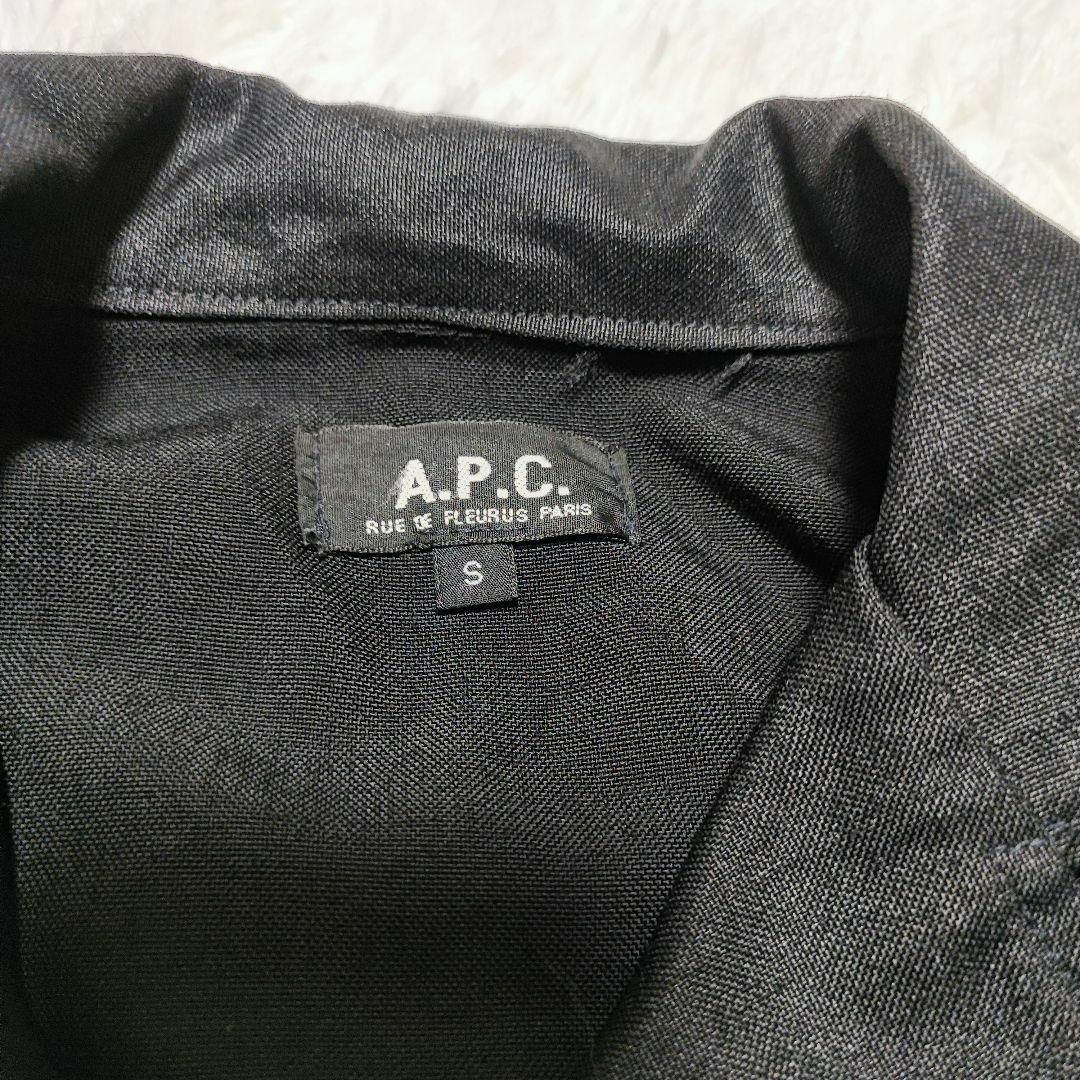 A.P.C(アーペーセー)のA.P.C【S】アウター　ジャケット　ブルゾン　ピーコート　ブラック レディースのジャケット/アウター(ブルゾン)の商品写真