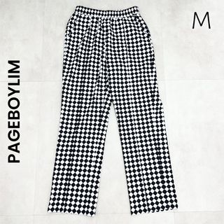 ページボーイ(PAGEBOY)の【PAGEBOYLIM】M 市松模様 イージーパンツ チェック パンツ(カジュアルパンツ)