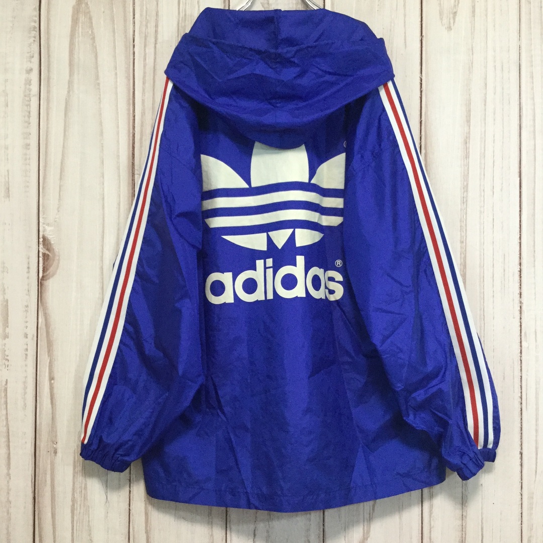 adidas - 【アディダス ナイロンジャケット】 90s 背面ビッグロゴ XL