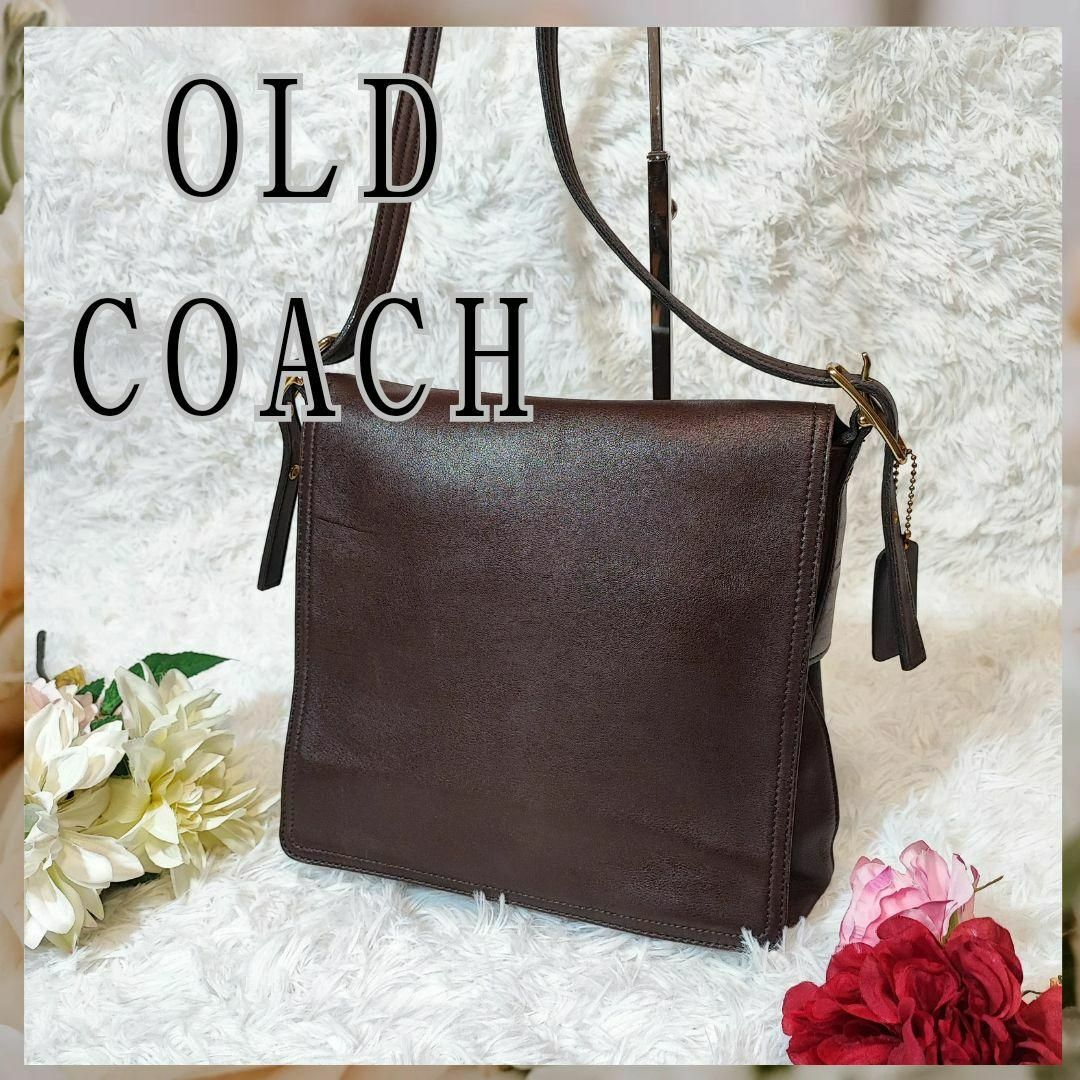 COACH - COACH オールドコーチ レザーショルダーバッグ ブラウン 濃茶