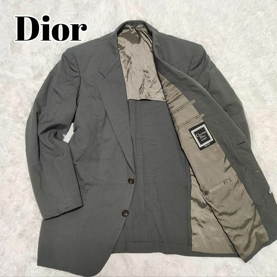 Christian Dior テラードジャケット カシミヤ混 カーキ | フリマアプリ ラクマ