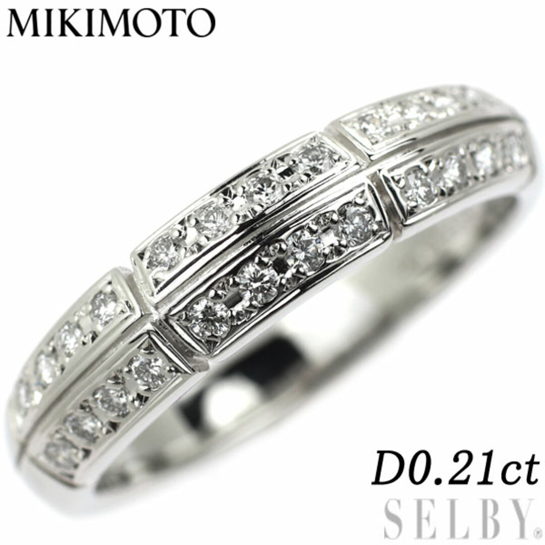 ミキモト Pt950 ダイヤモンド リング 0.21ct-